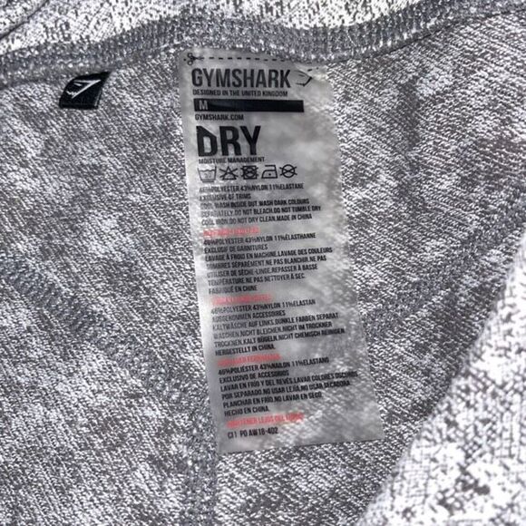 Gymshark Flex Dry Fleur Texture Leggings‎ Gray Speckle Size Medium - Picture 3 of 6